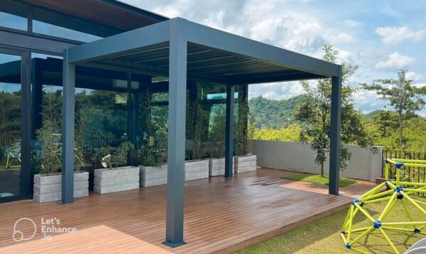 ALUMINUM PERGOLA (10X13 FEET BY 8)